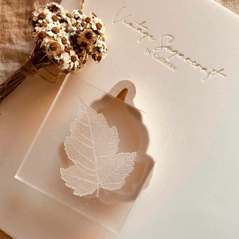 Thumbnail: Hawthorn Leaf Cookie Stamp & Cutter Small