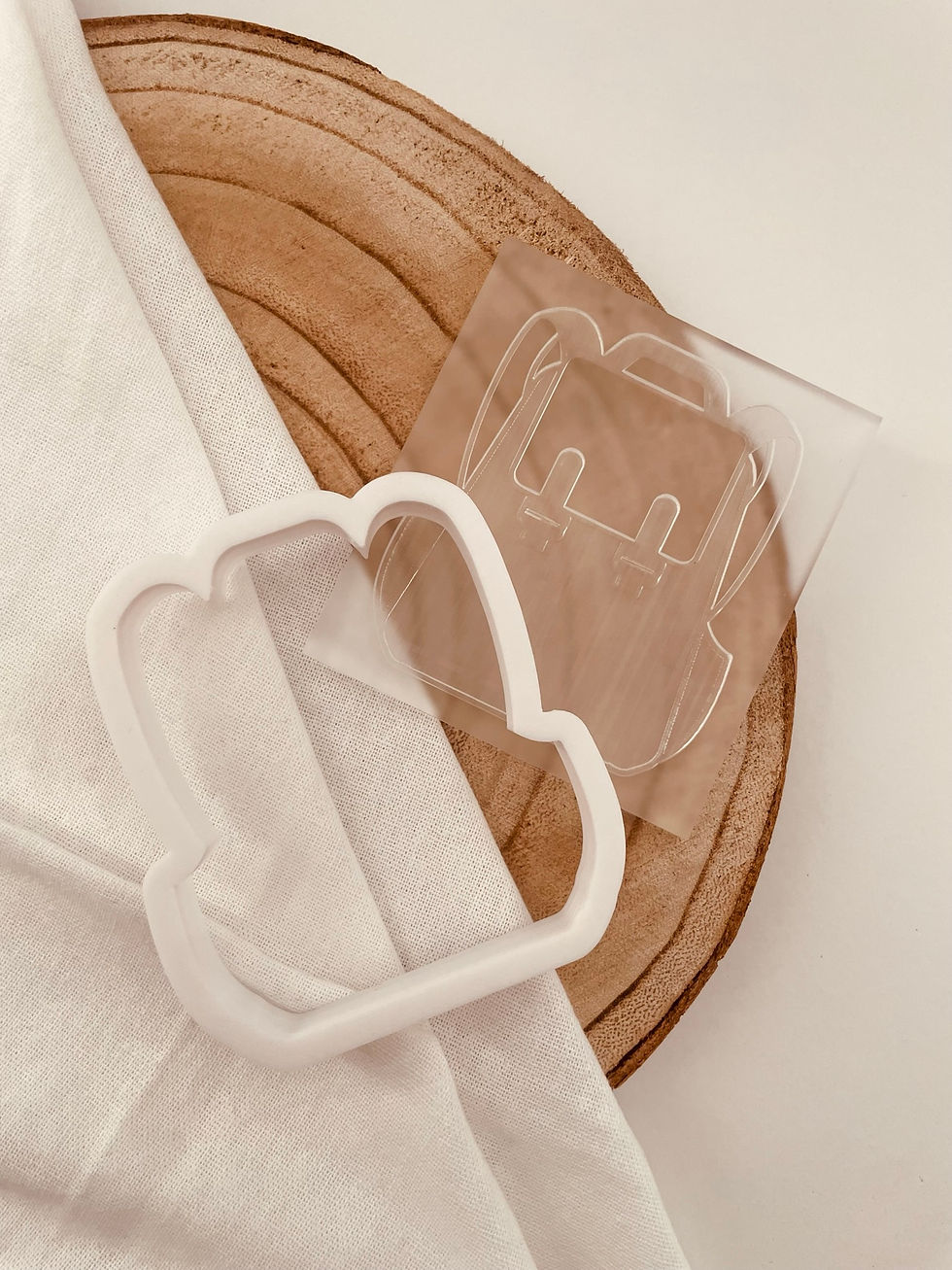 Thumbnail: School Bag Cookie Stamp & Cutter