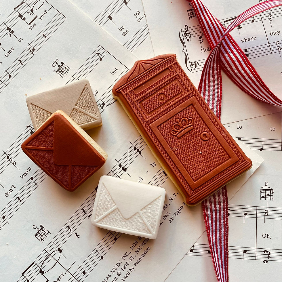 Post Box Fondant Cookie Stamp and Cutter