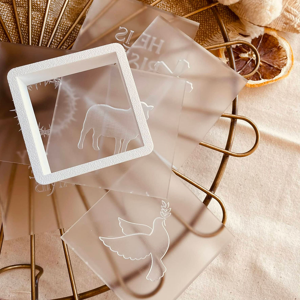 Religious  element cookie stamp and cutters