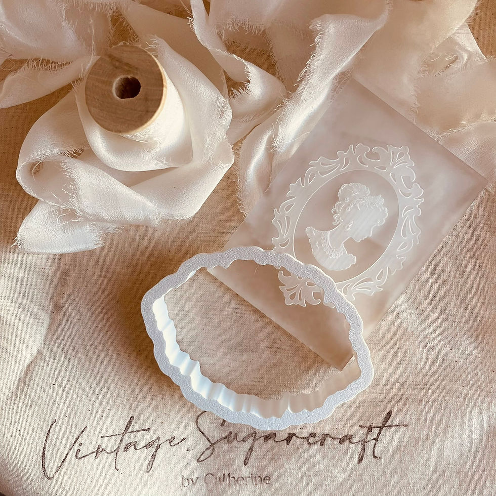 Thumbnail: Cameo Woman & Man Fondant Cookie Stamp & Cutter