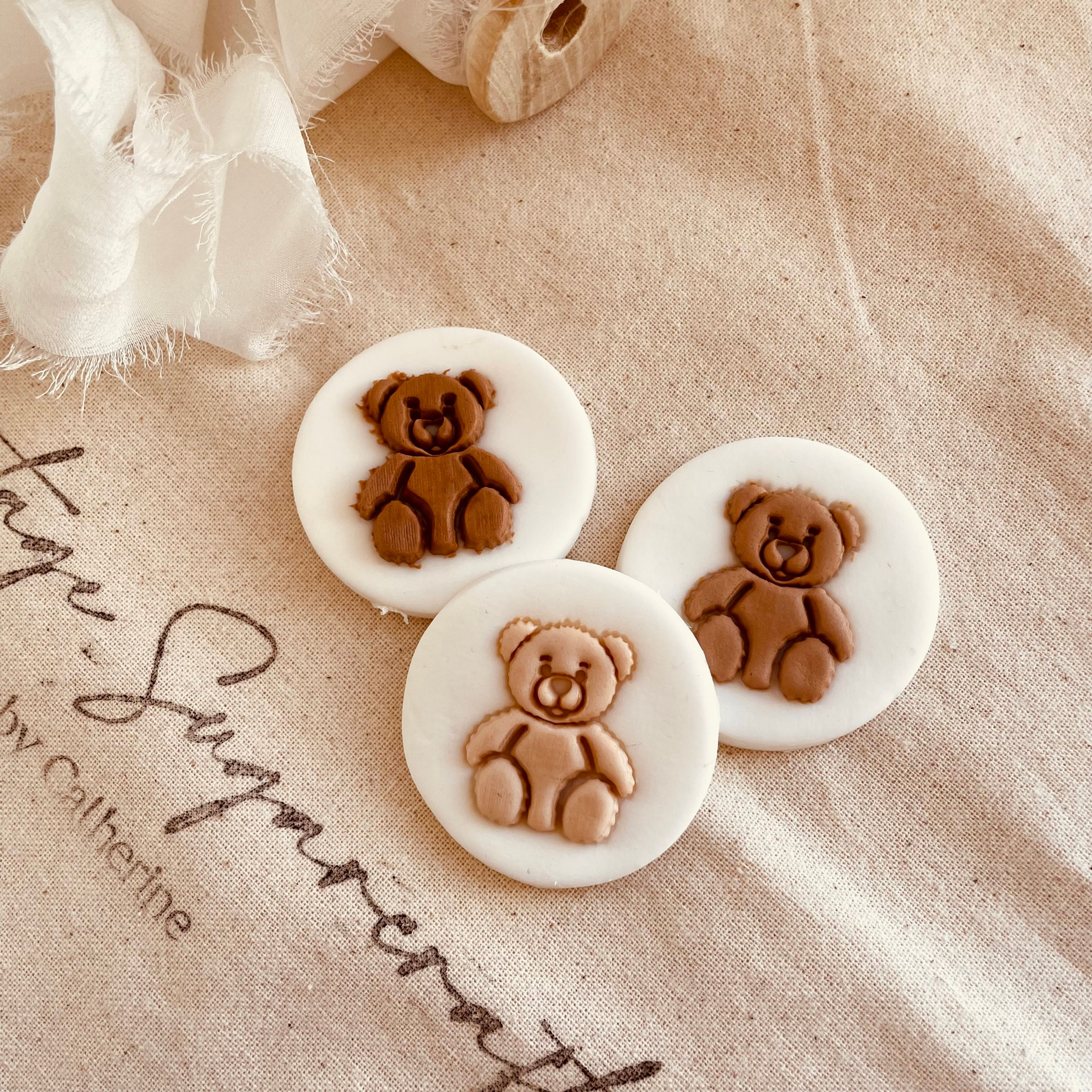 Chubby Teddy Petite Motif Cookie Stamp