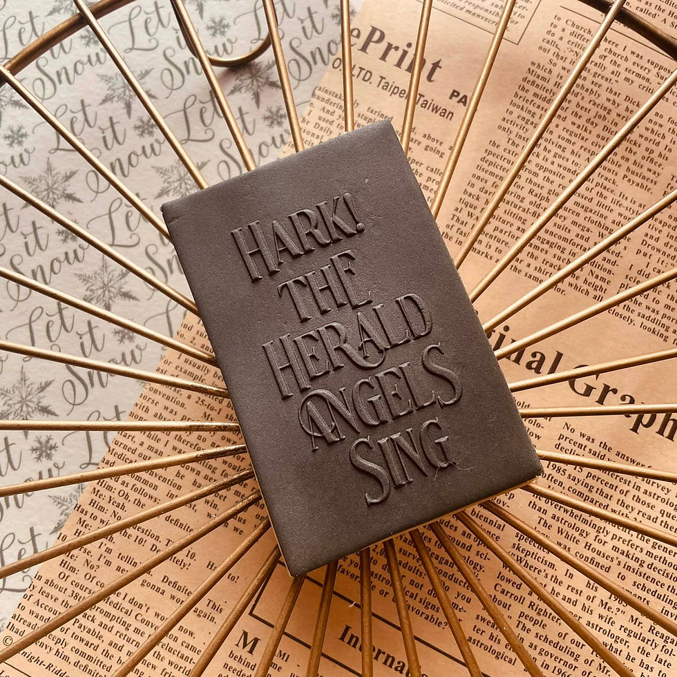 Hark! The Herald Angels Sing Fondant Cookie Stamp