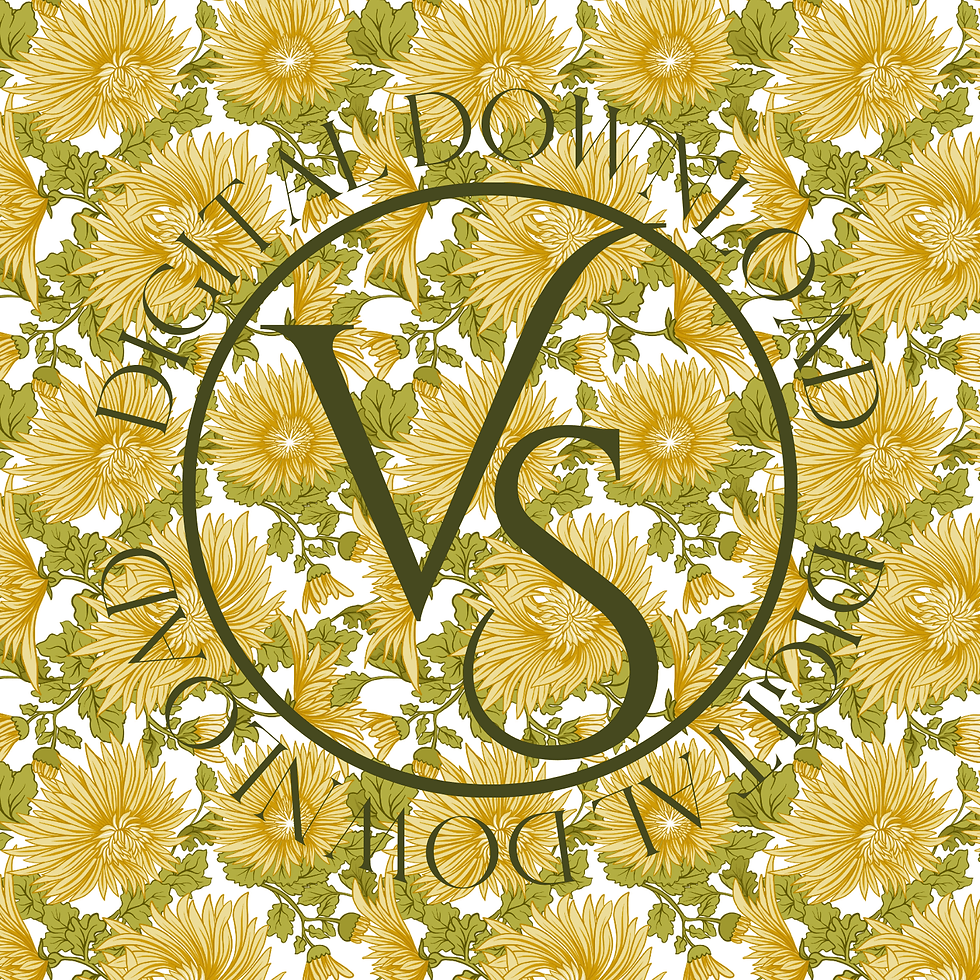 Chrysanthemum Golden Edible Icing Image