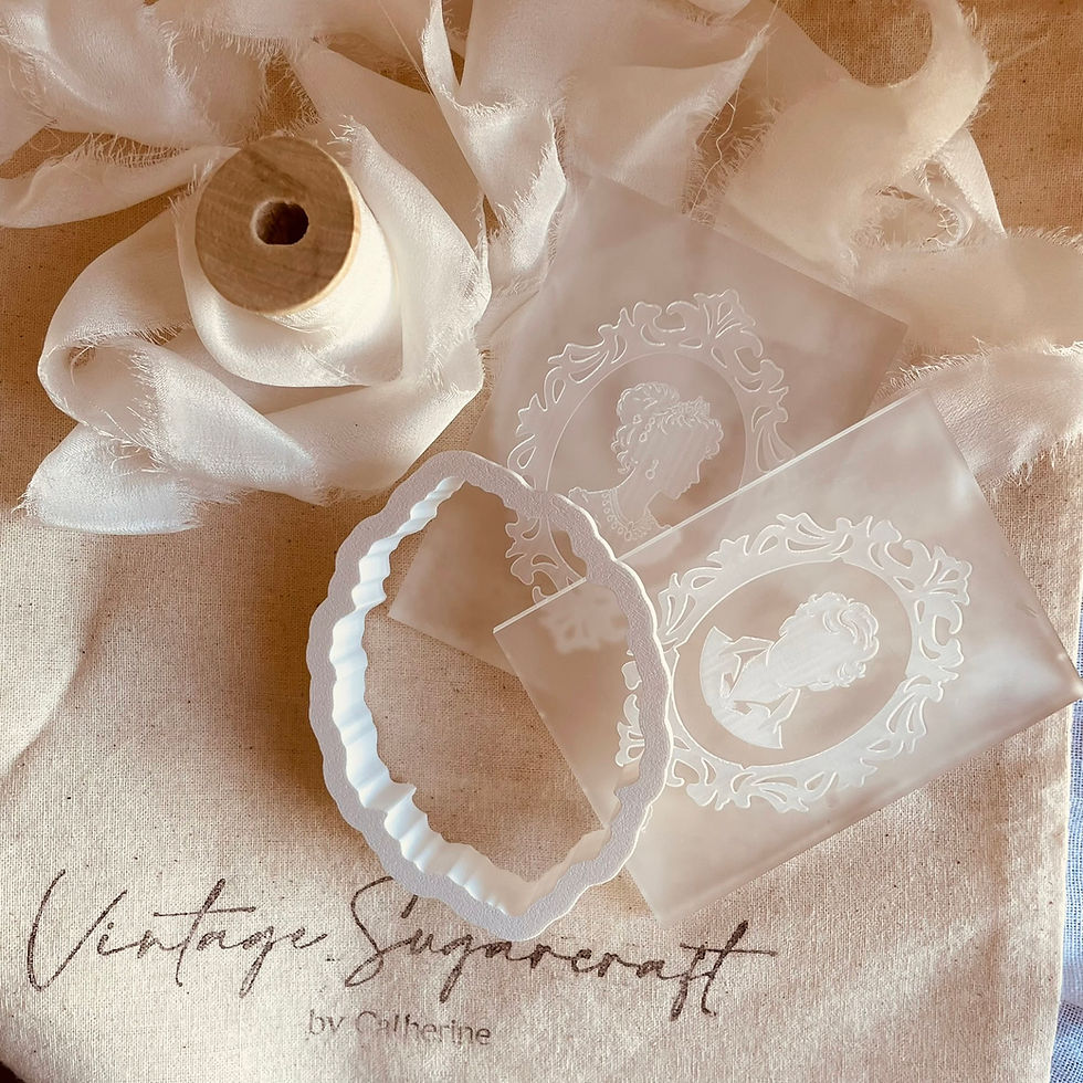 Cameo Woman & Man Fondant Cookie Stamp & Cutter