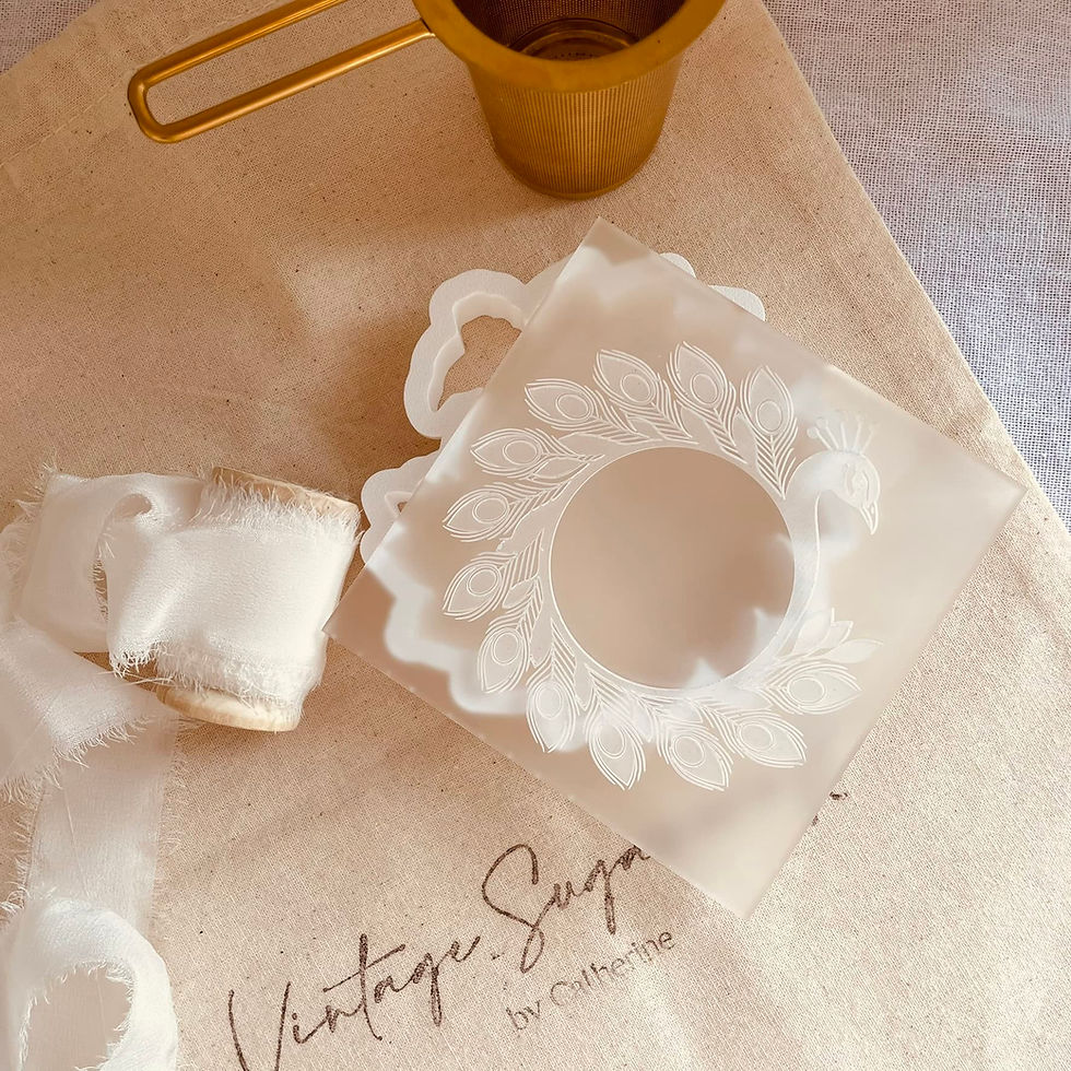 Peacock Cookie Stamp & Cutter