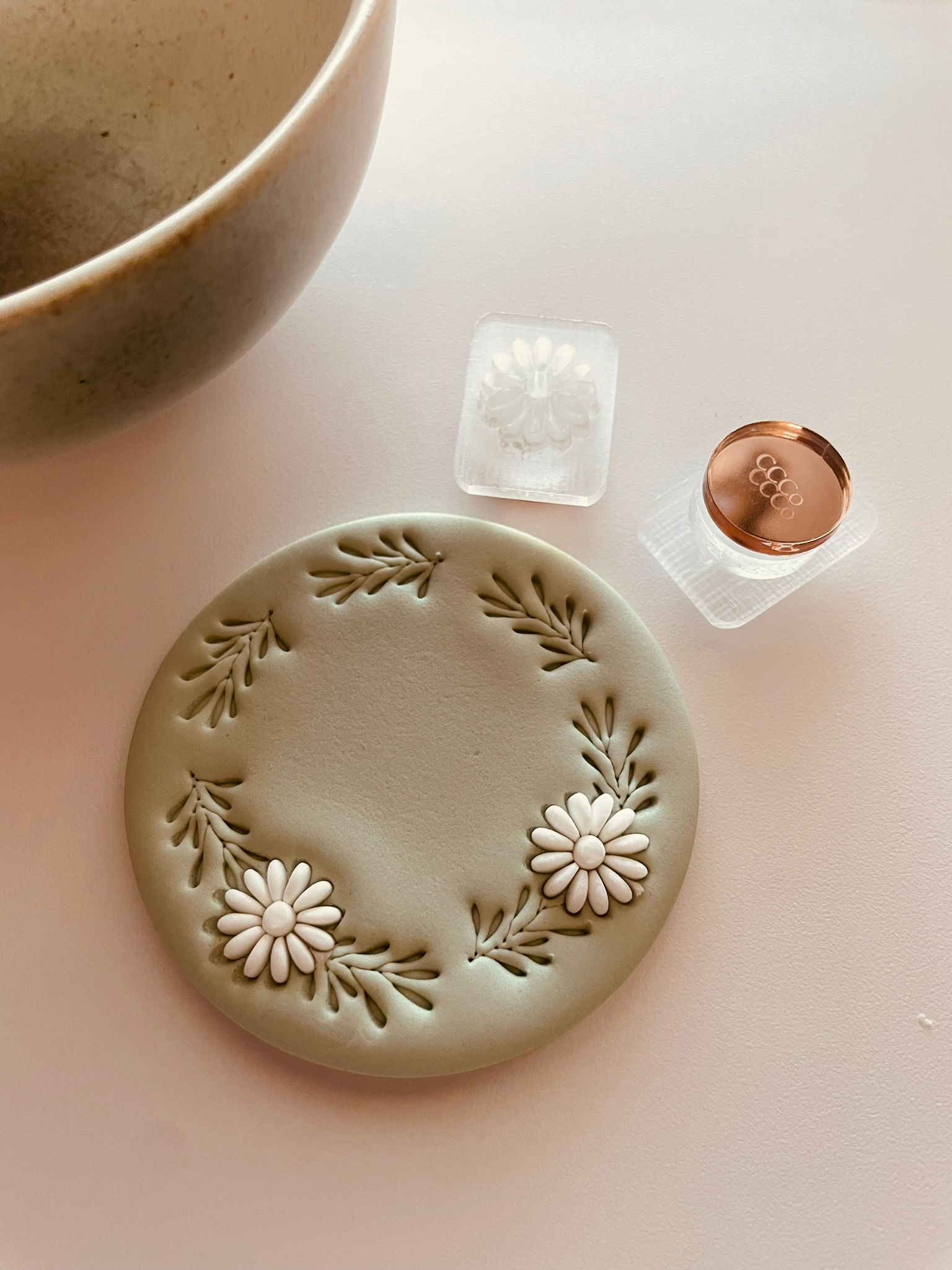 Daisy Petite Motif Cookie Impression Stamp