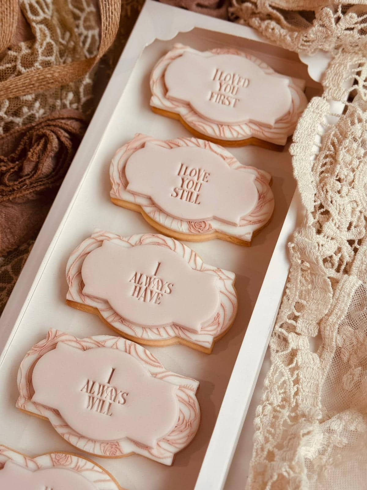 Heirloom Love Impression Cookie Stamp Set of 4