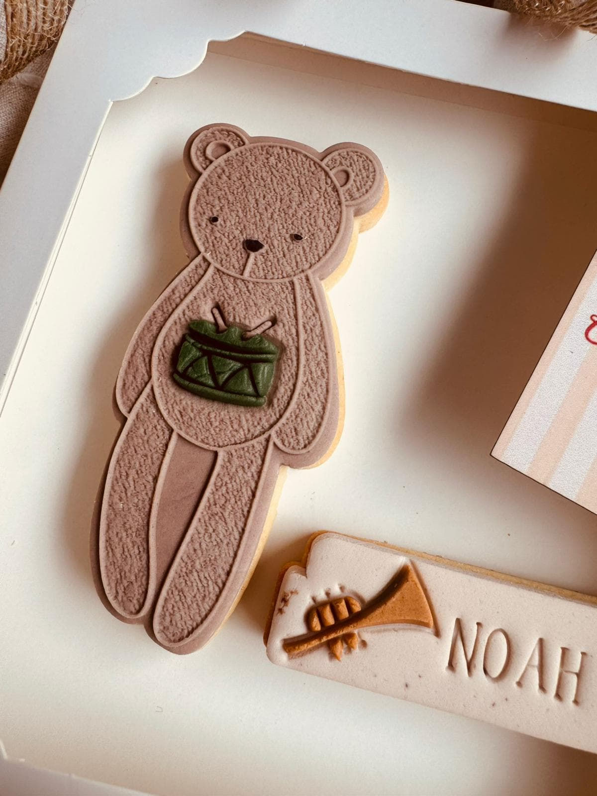 Teddy Bear Fur Texture Cookie Stamp & Cutter