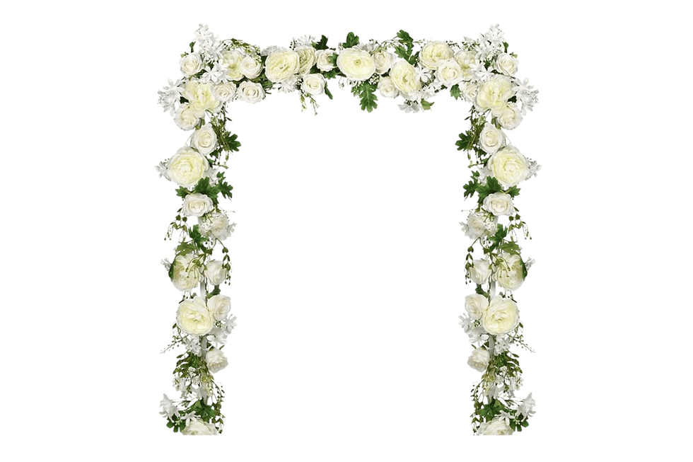 peonies garland