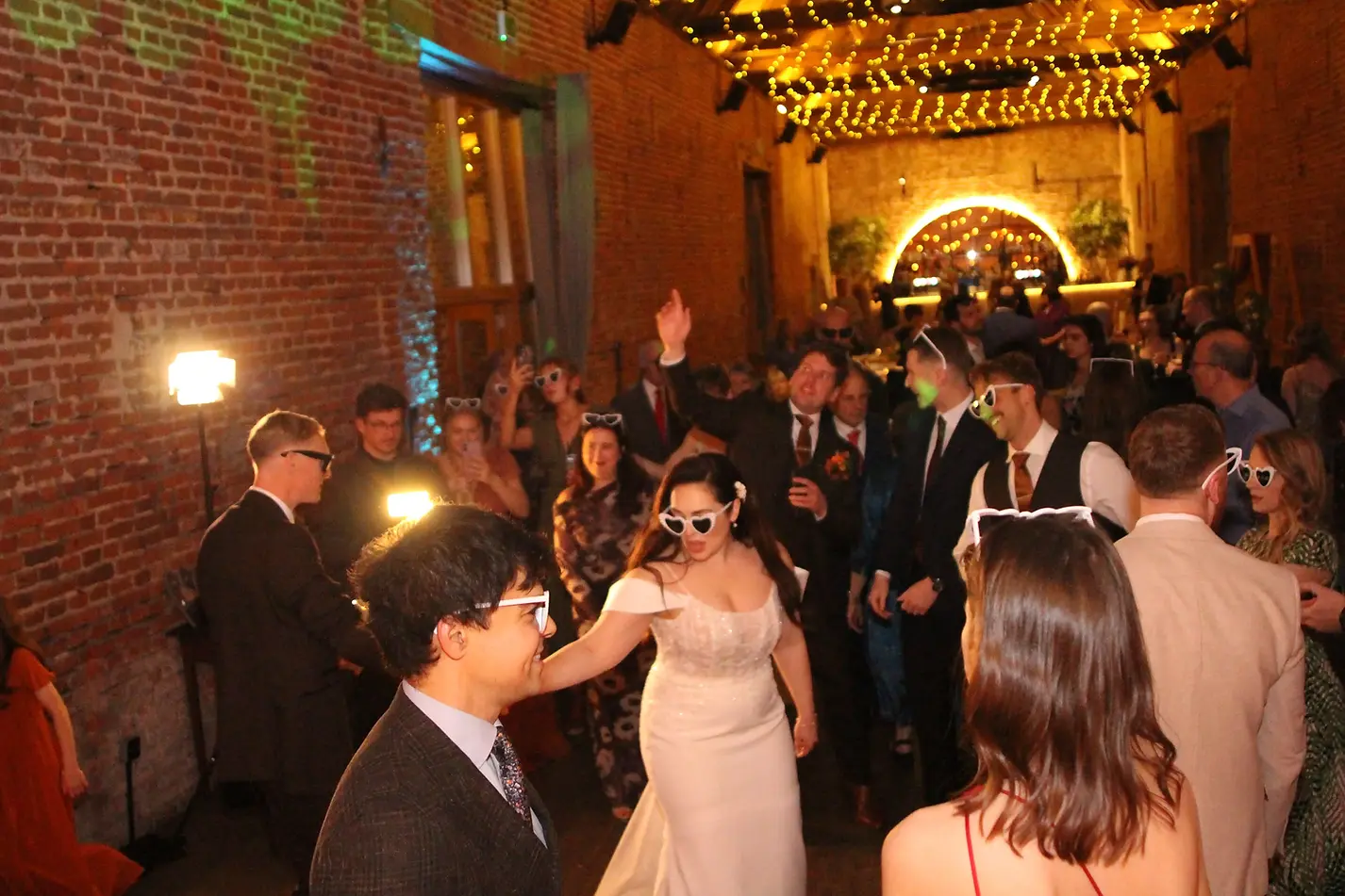 Bride and Groom dancing on the dancefloor at Copdock Hall, Ipswich.