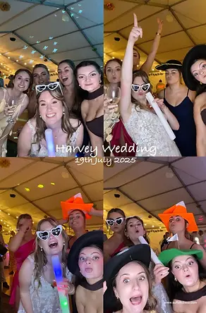 Selfie Pod Photo hire with bride and friends