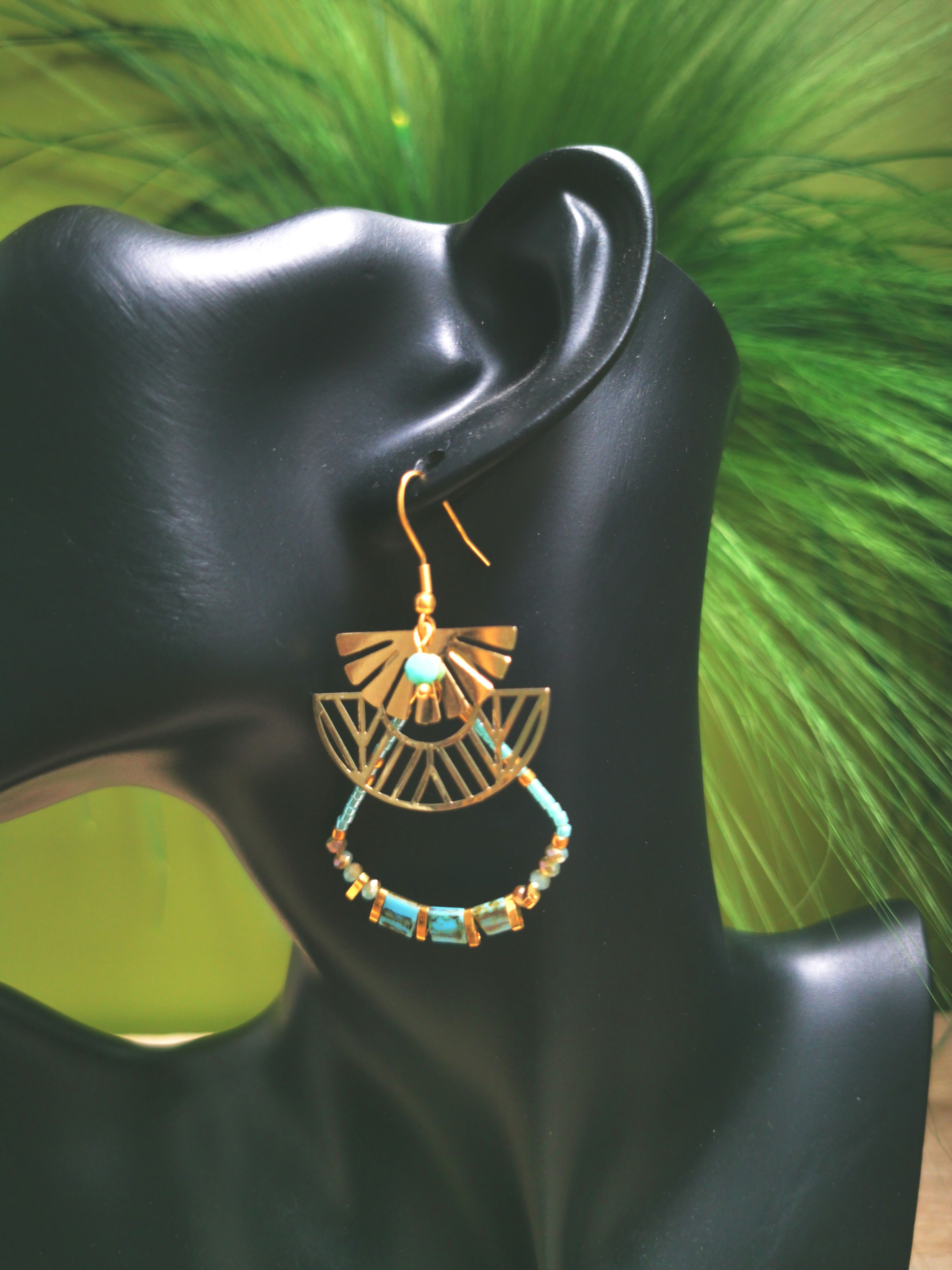 Boucles d'oreilles Victoria collection La Desirade