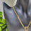 Miniature : Collier asymétrique Nora kaki mat 