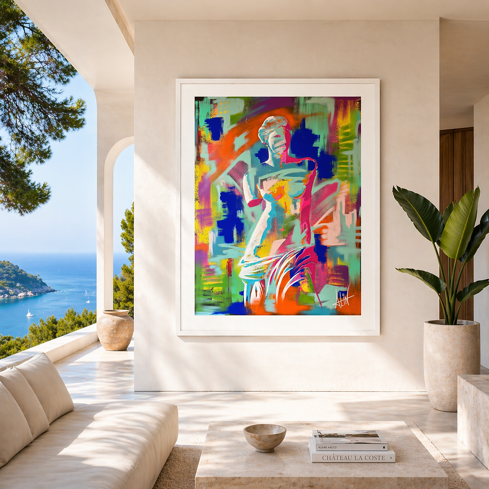 Alin Original Contemporary Painting – luxury art gallery Saint Tropez