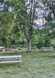 tranquil outdoor seating area