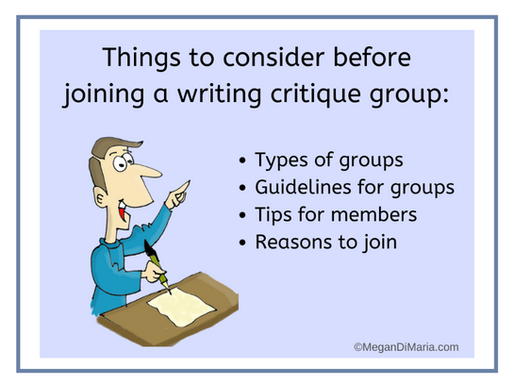 Tips and guidelines for author critique groups