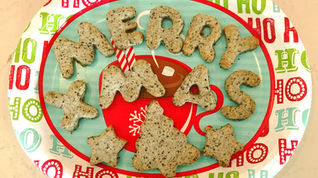 Black Sesame Christmas Cookies!