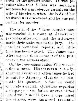 The Villers Saga - Guilty Verdict Article Found