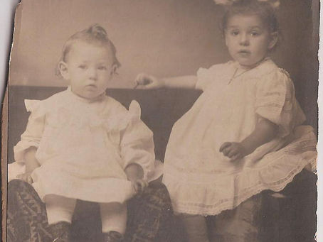 Wordless Wednesday - A Repaired Photo of Two Children