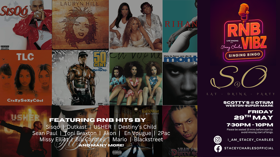 RNB VIBZ Musical Bingo at Scotty's @ Otium (Weston-super-Mare) - Friday 29th May 7pm