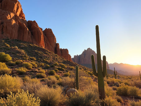 An image of the sweltering Arizona desert.