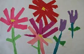Gluing pieces of paper