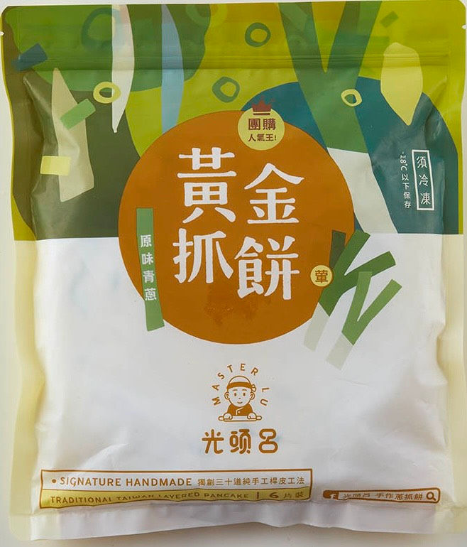 縮圖：[ 光頭呂 蔥抓餅 ] 黃金抓餅 150g  6片 / 入