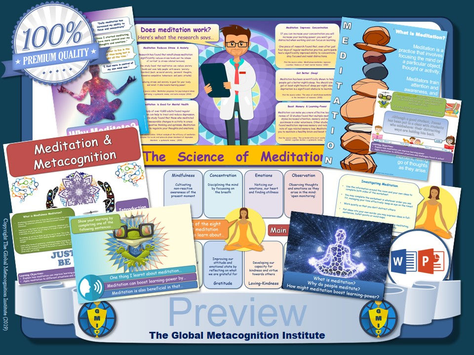 September's Free Teaching Resource - Meditation & Mindfulness