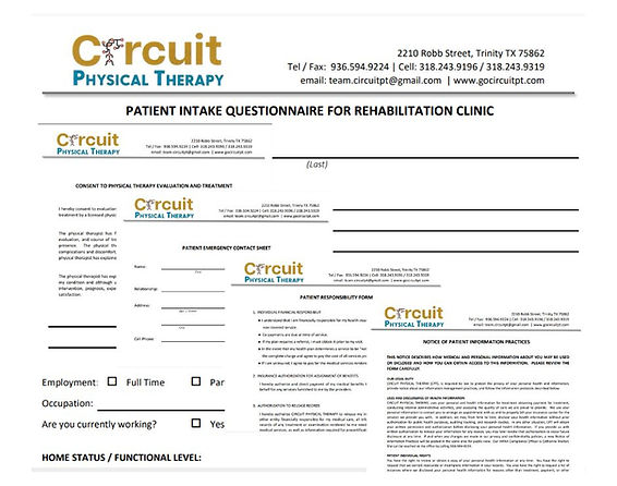 Circuit PT Intake Forms