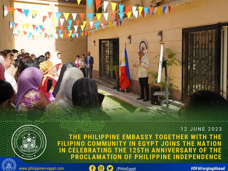 Filipino community in Egypt joins the nation in celebrating the 125th Philippine Independence