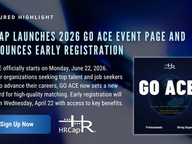 HRCap Launches 2026 GO ACE Event Page and Announces Early Registration (HRCap Newsletter Issue #348 - Apr. 13, 2026)