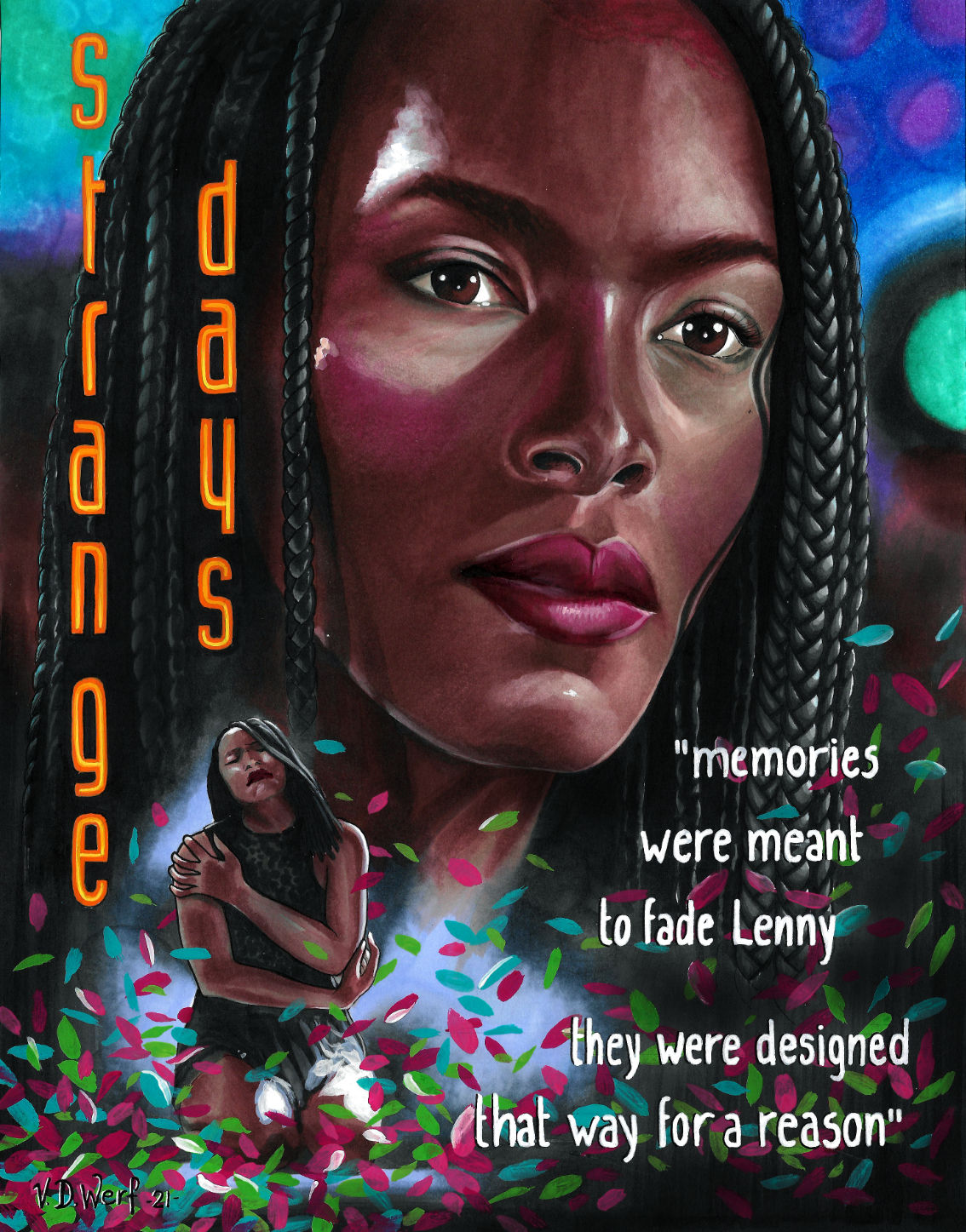 alcohol markers portrait
