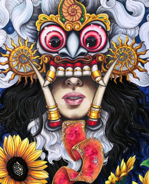 Alcohol marker painting