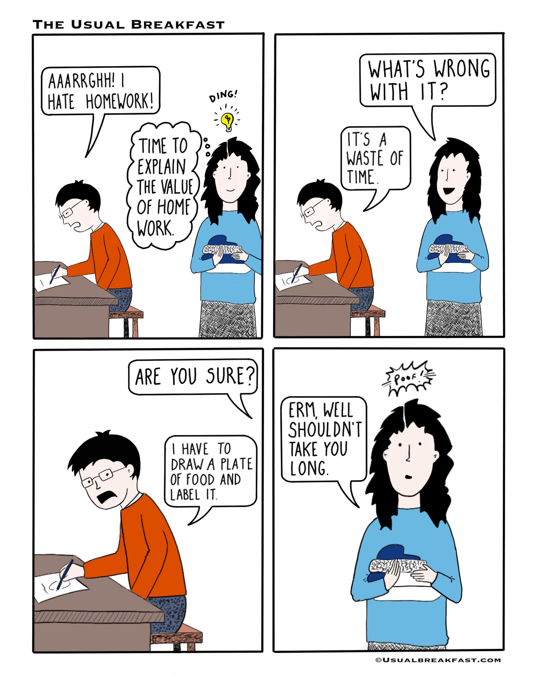 Why do kids hate homework picture