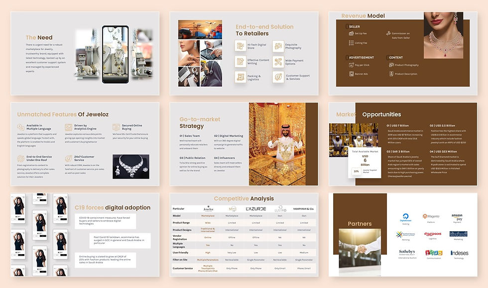 Jewelry Website Presentation