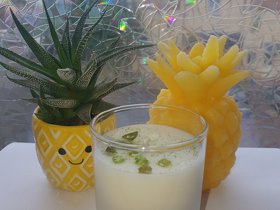 Thumbnail: Peridot Infused | Coconut & Pineapple scented Handmade Candle