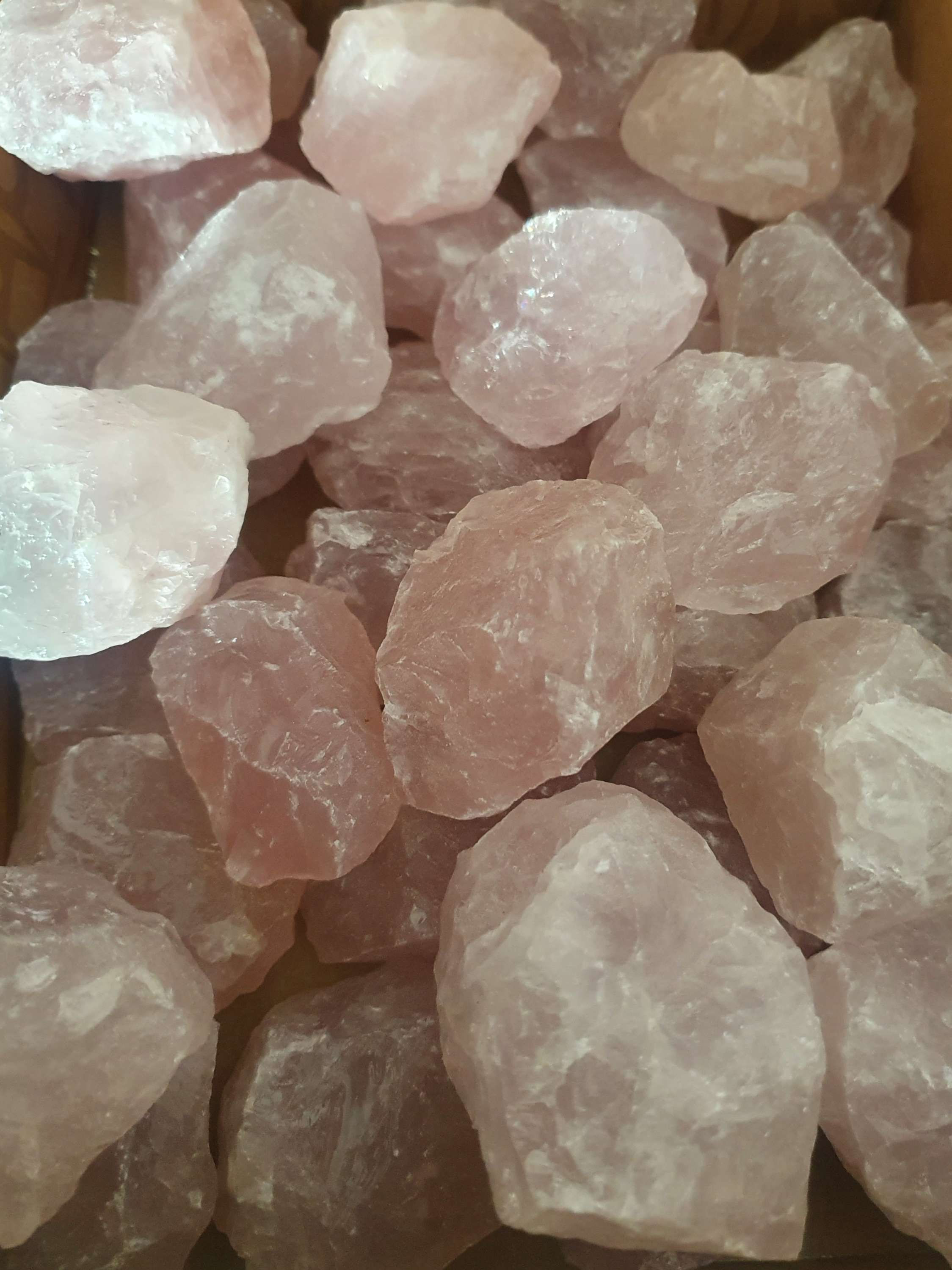 Raw Rose quartz free-form