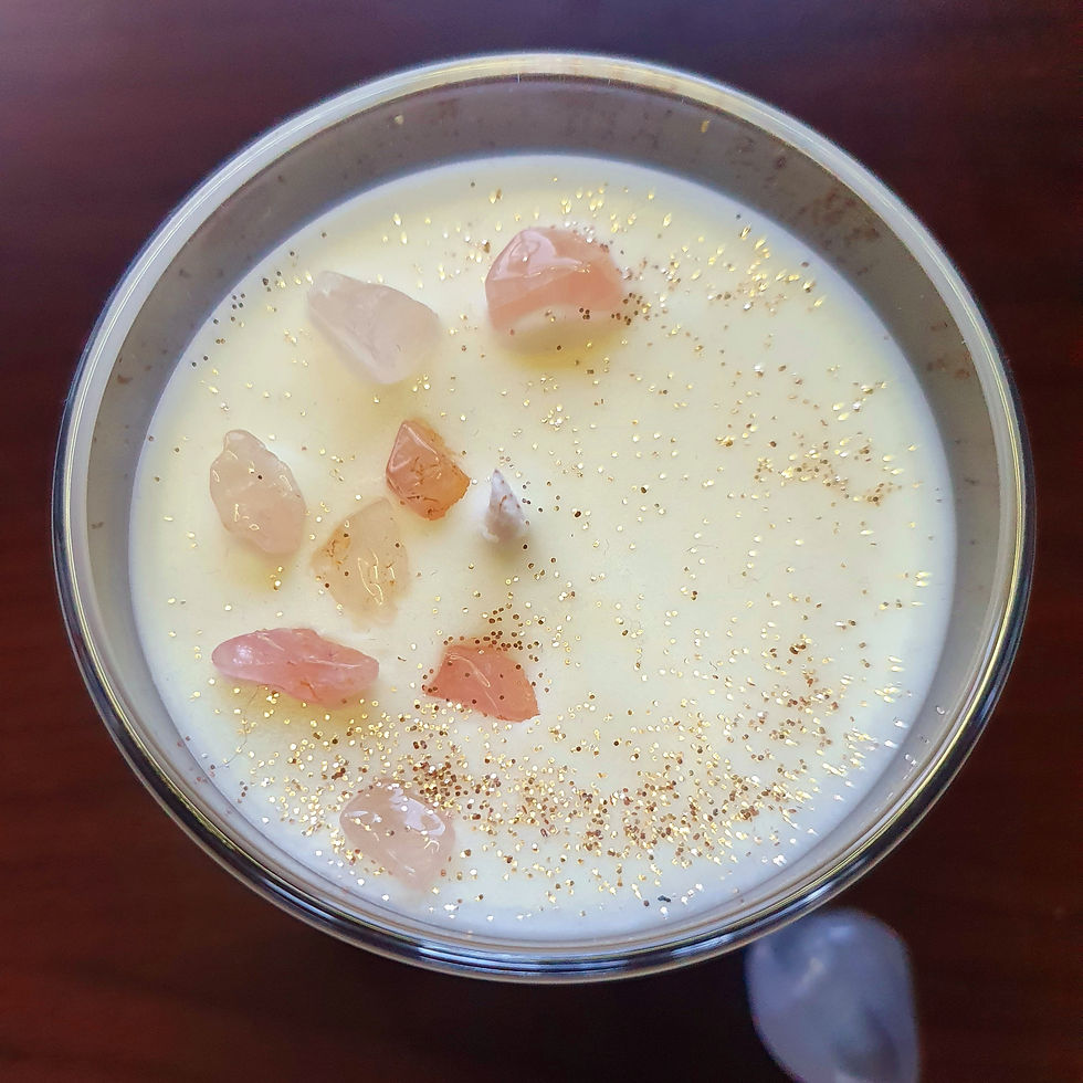 Thumbnail: Rose Quartz Infused | Velvet rose & Oud Scented Handmade Candle