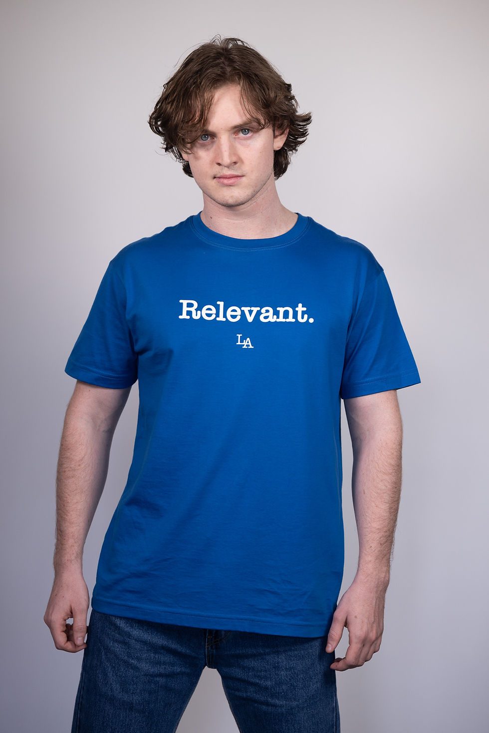 Thumbnail: Relevant. Midweight Supima Tee French Blue