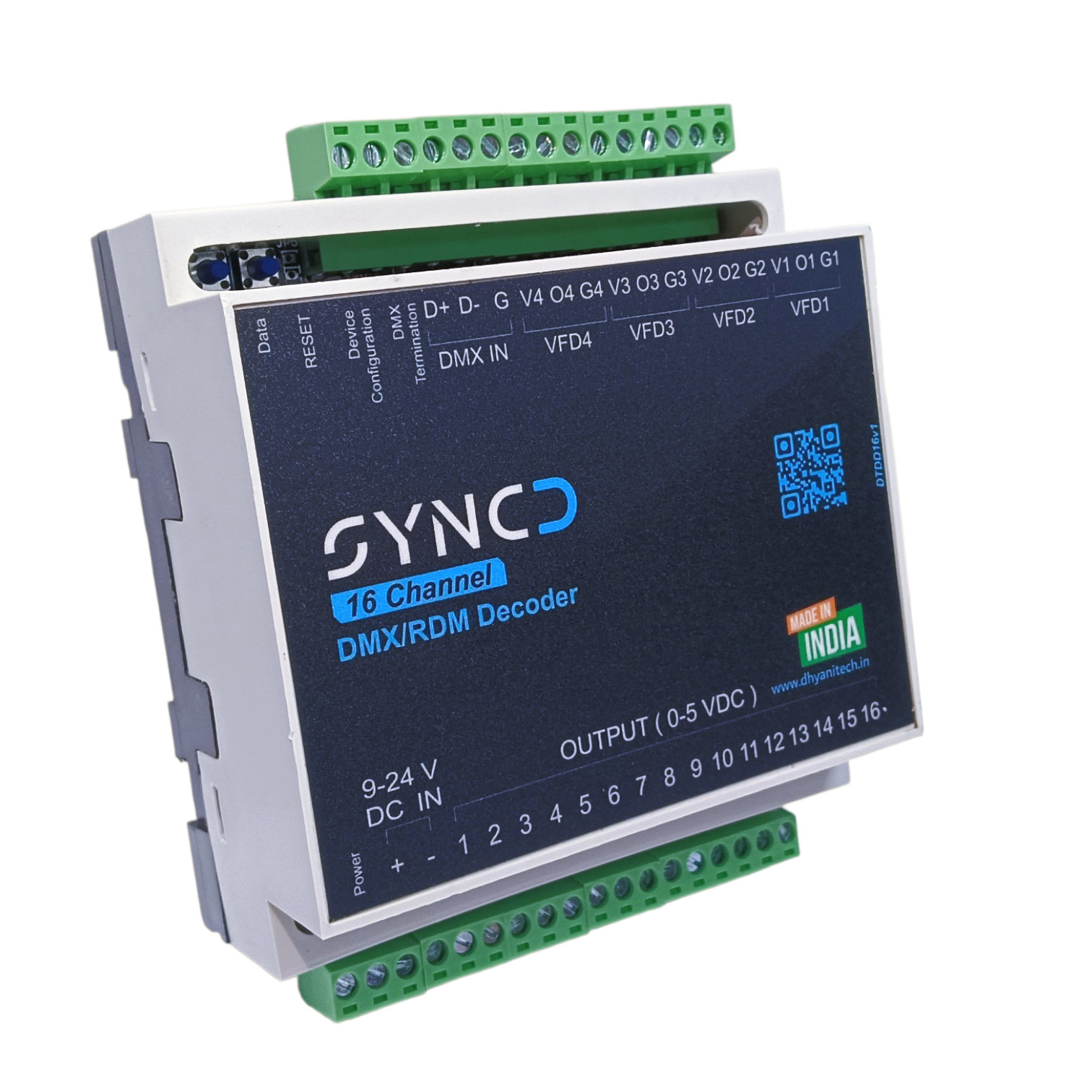 16 Channel DMX-RDM Decoder