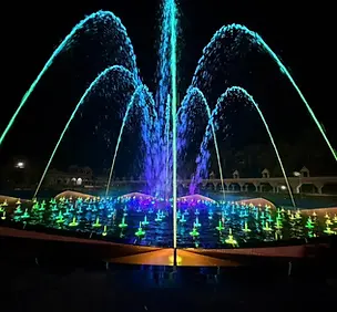 Multimedia Water Show at BAPS Swaminarayan Mandir, Sankari, Surat
