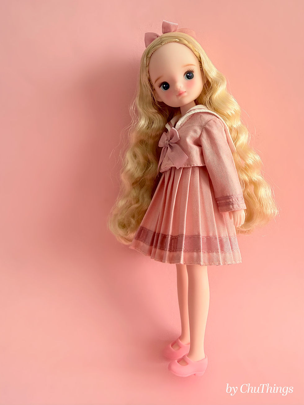 Thumbnail: "Seaside Serenade"in pink for Tiny Dolls