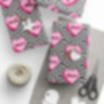 Thumbnail: “Bruh” Conversation Heart Wrapping Paper • Valentine’s Day Gift Wrap