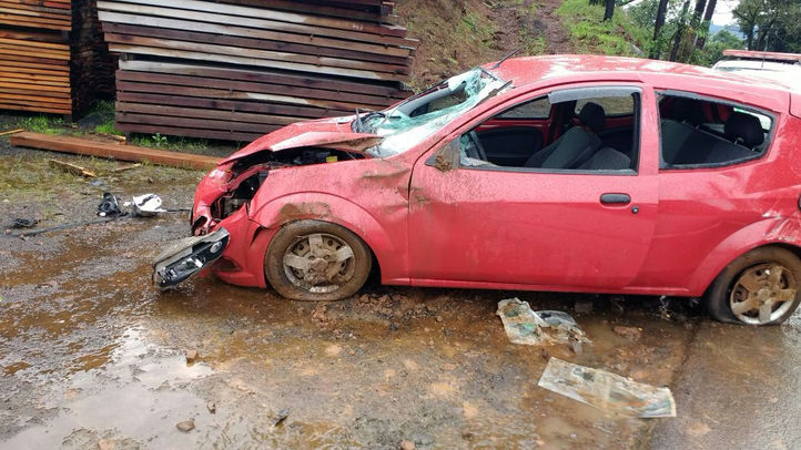 Coronel Freitas-Saída de pista