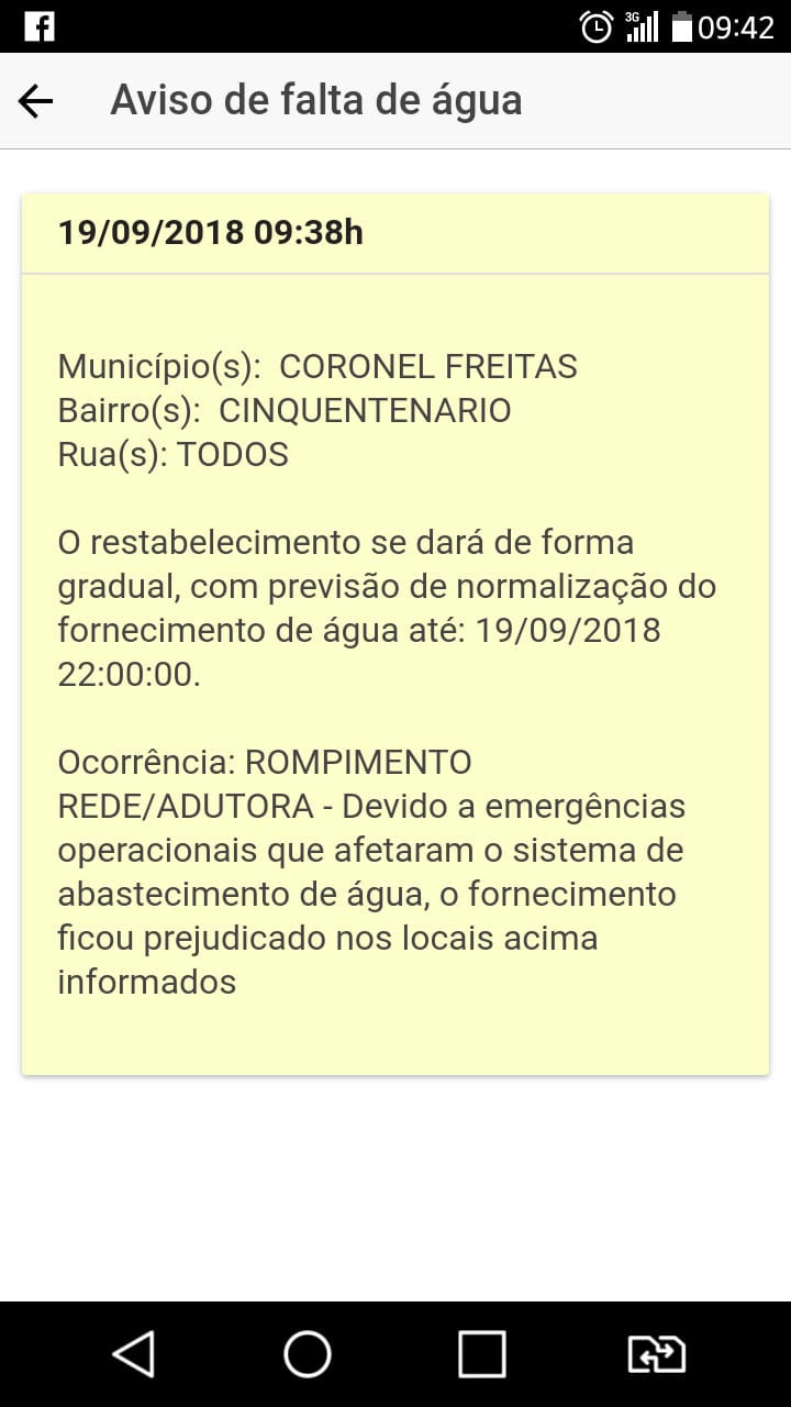 CORONEL FREITAS-COMUNICADO CASAN
