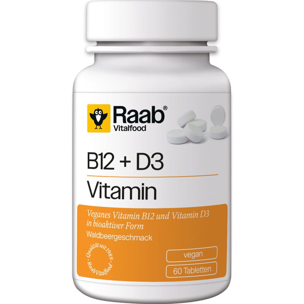 Vitamina B12 e D3 in capsule Raab