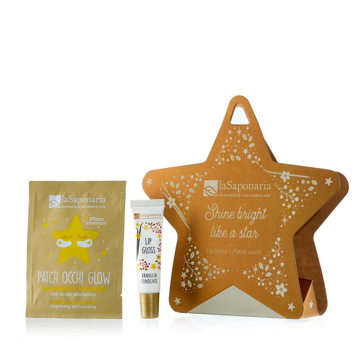Shine bright like a star - Patch Occhi Glow + Lip Gloss Vaniglia