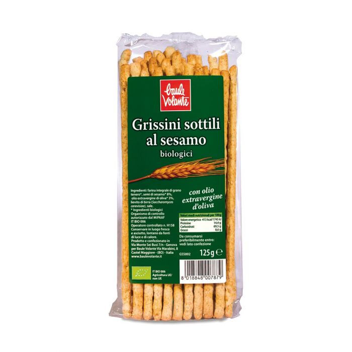 Grissini sottili al sesamo Baule Volante