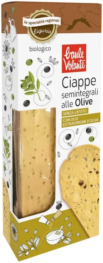 Ciappe della Liguria semintegrali alle olive Baule Volante